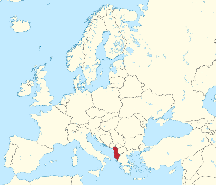 Albanien Karte