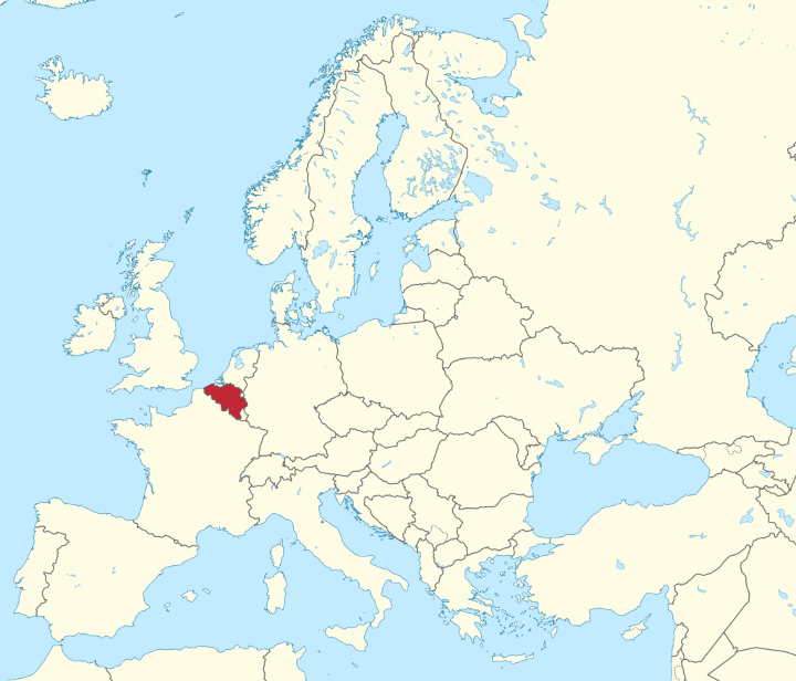 Belgien Karte