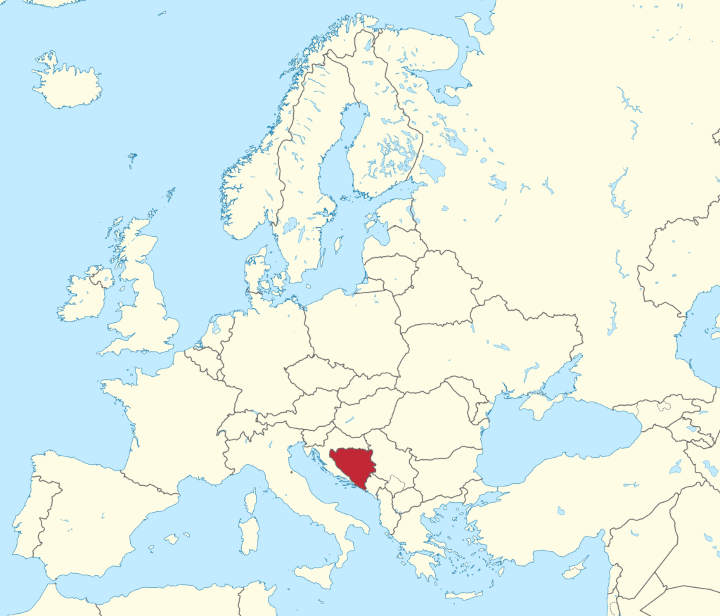 Bosnien Herzegowina Karte