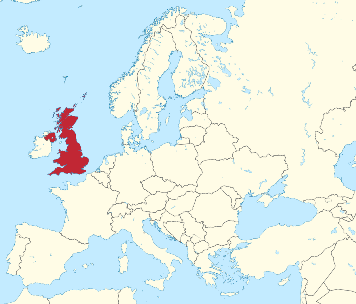 Grossbritannien Karte