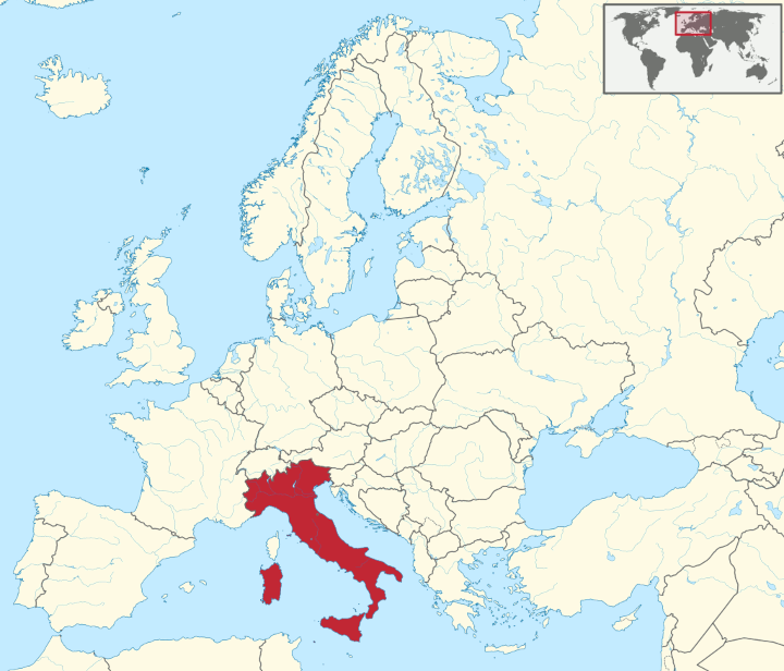 Italien Karte