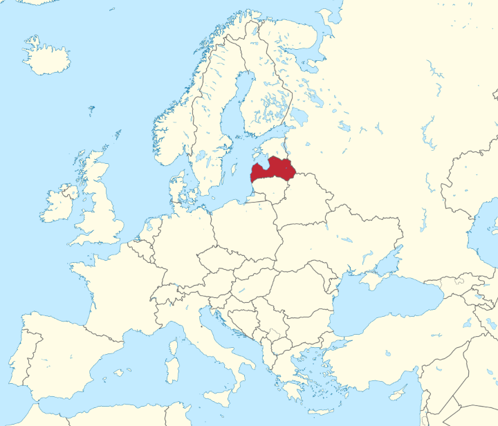 Lettland Karte
