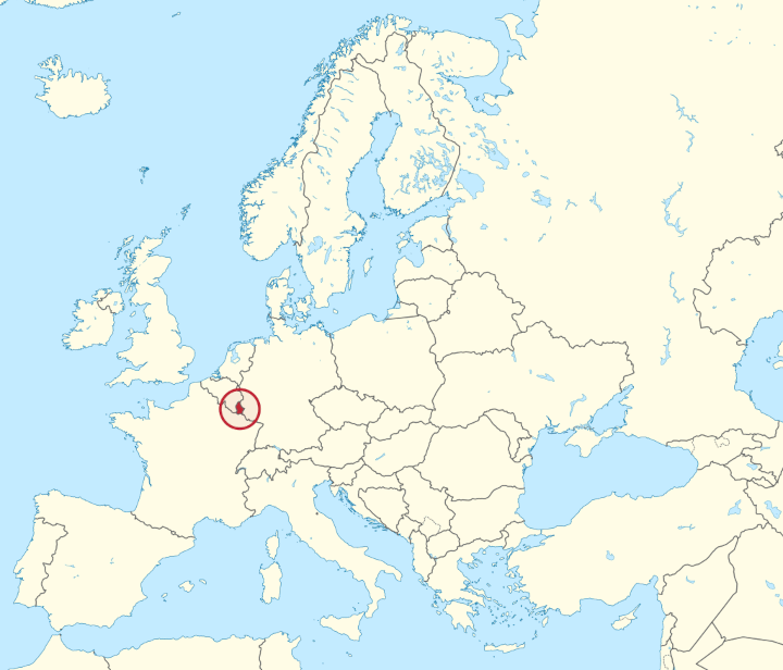 Luxemburg Karte