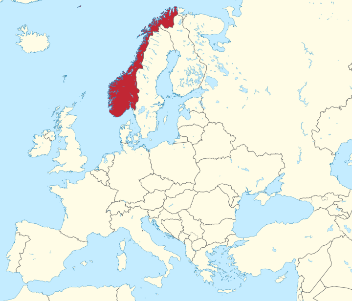 Norwegen Karte