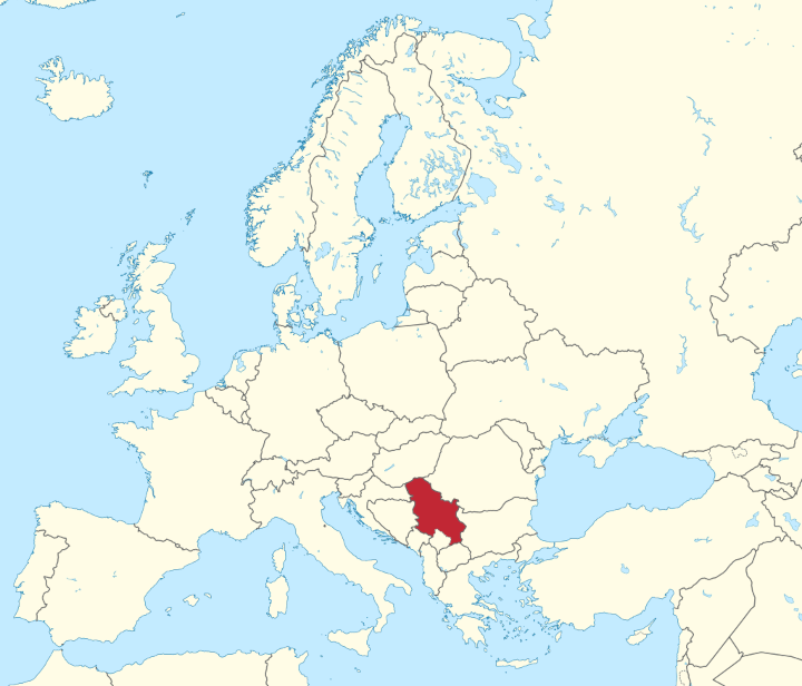 Serbien Karte