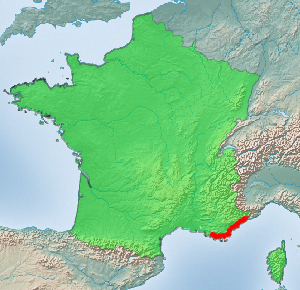 Cote d Azur Lage Frankreich