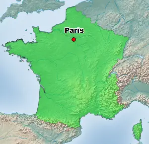 Paris Frankreich Lage