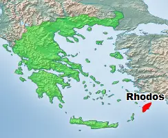 Rhodos Griechenland Lage