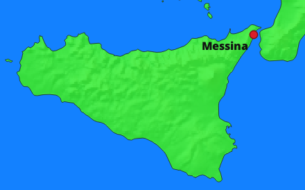 Messina Lage Italien