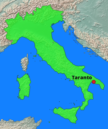 Taranto Lage Italien