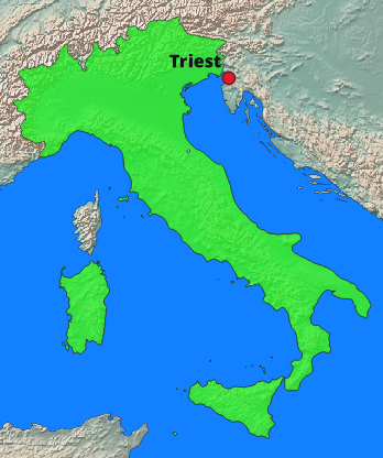 Triest Lage Italien