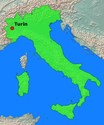 Turin Lage Italien