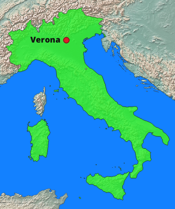 Verona Lage Italien