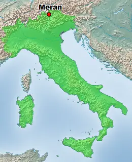 Meran Italien Lage