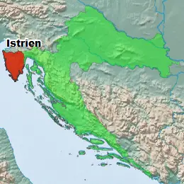 Istrien Lage Kroatien