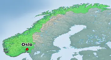 Oslo Norwegen Lage