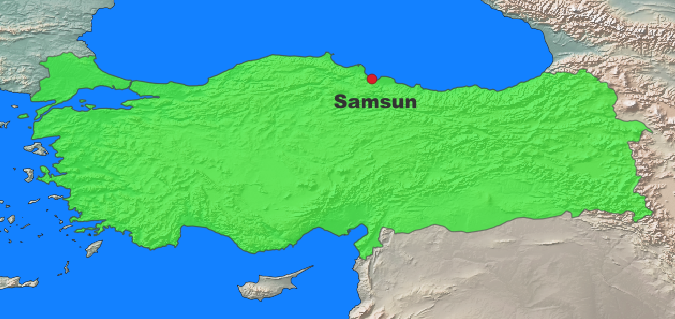 Samsun Lage Türkei