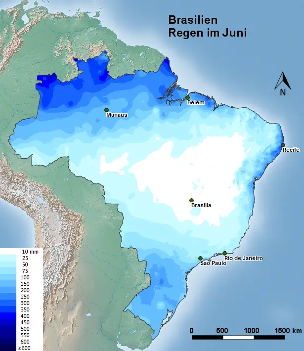 Brasilien Regen Juni