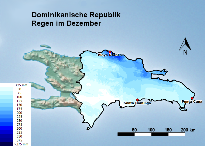 Dominikanische Republik Regen im Dezember