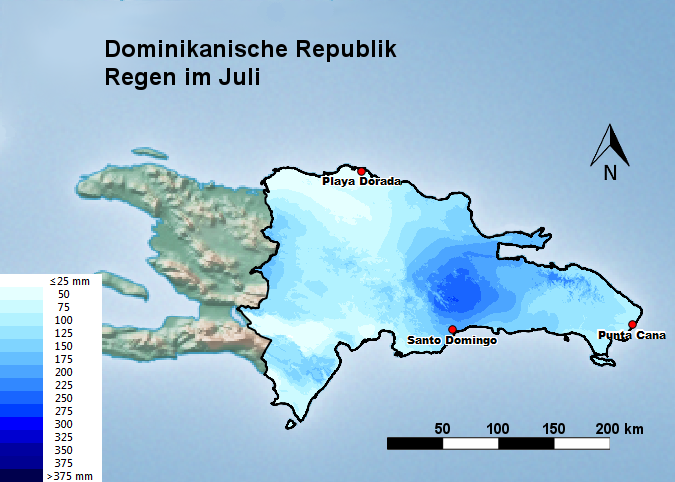 Dominikanische Republik Regen im Juli