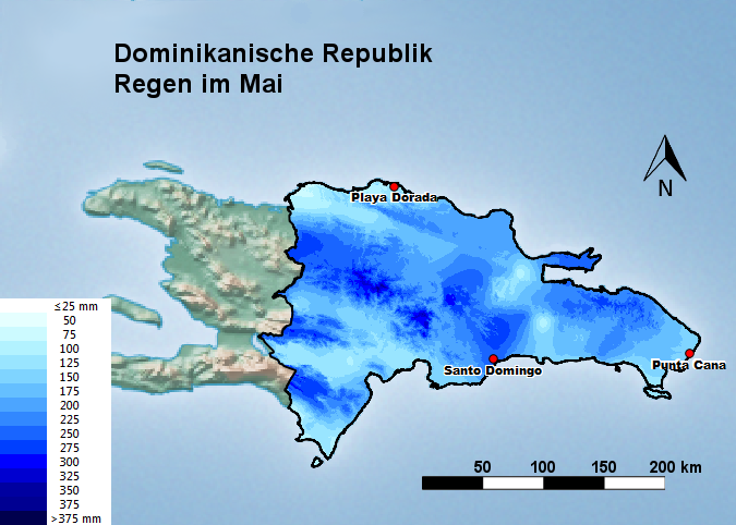Dominikanische Republik Regen im Mai