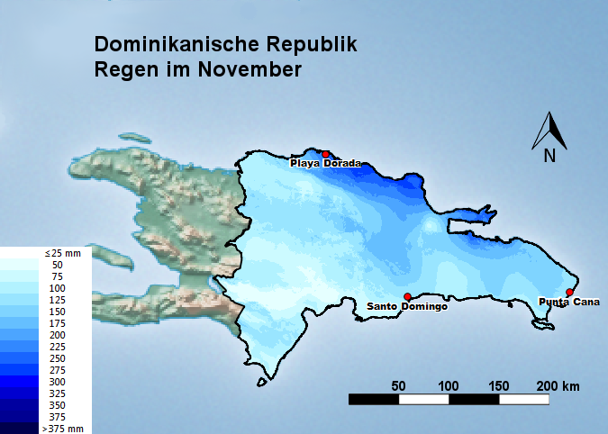 Dominikanische Republik Regen im November