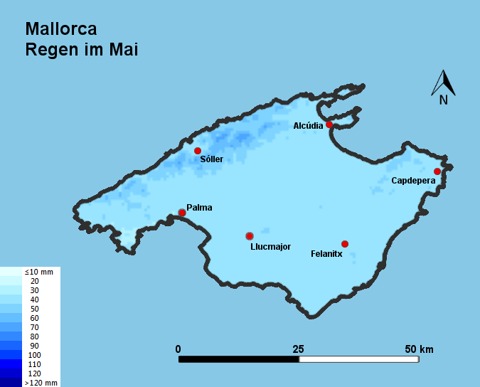 Mallorca Regen im Mai