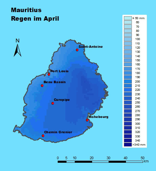 Mauritius Regen April