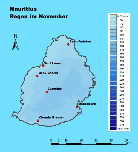 Mauritius Regen November