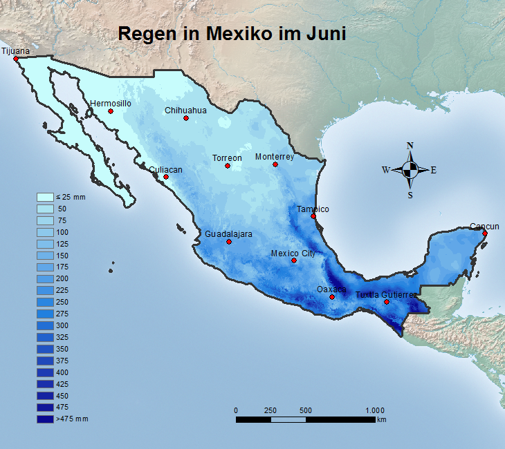 Mexiko Regen im Juni
