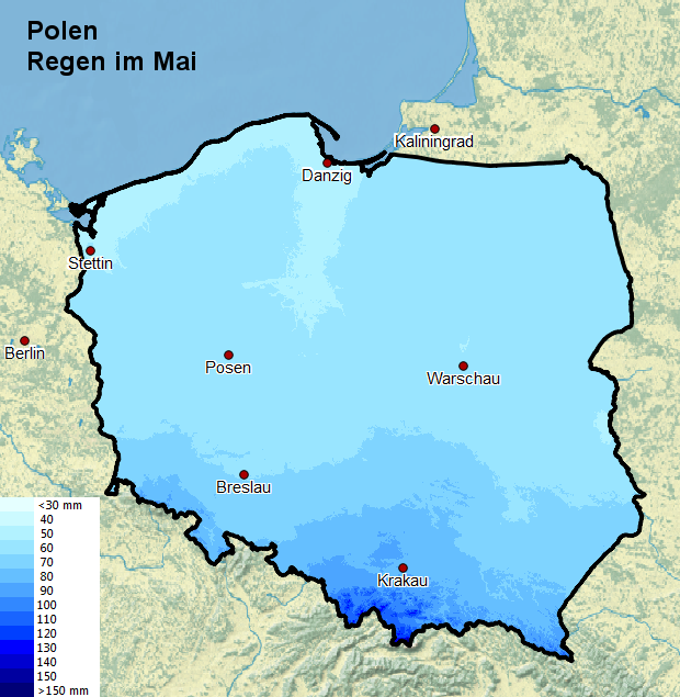 Polen Regen im Mai