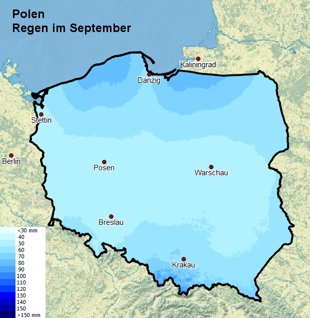 Polen Regen im September