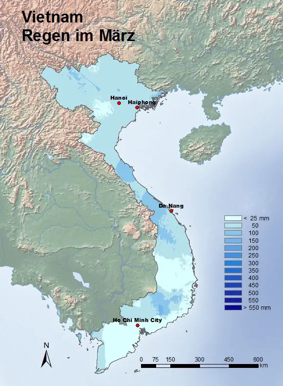 Vietnam Regen März