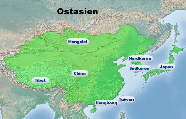 Ostasien Klima